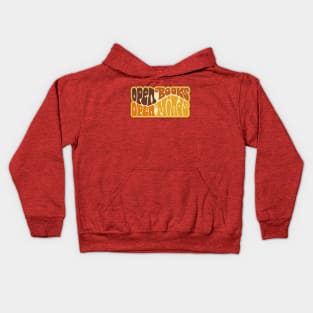 Open Books Open Minds Word Art Kids Hoodie